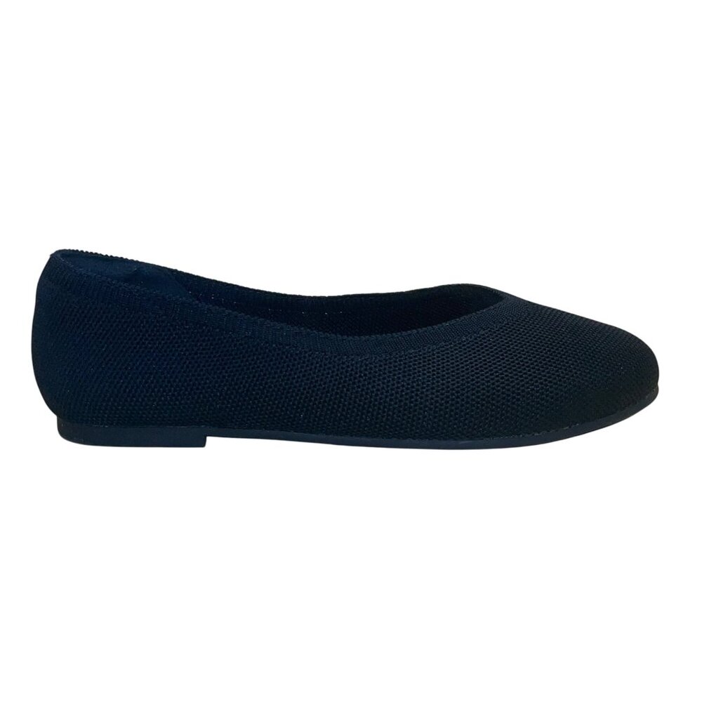 Ataiwee Women’s Black Knit Comfort Lightweight Slip-On Ballet Flats Size 7.5